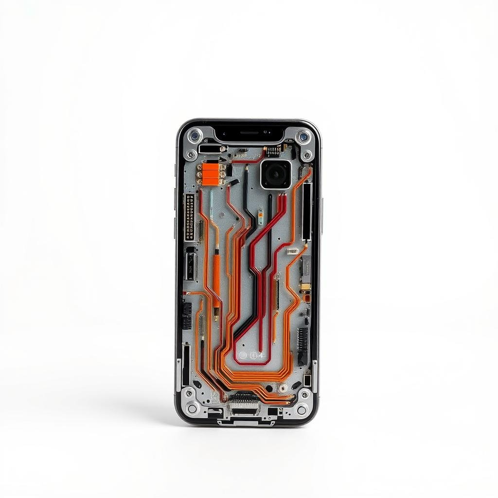 Karya Seni Elektronik dari iPhone Rusak
