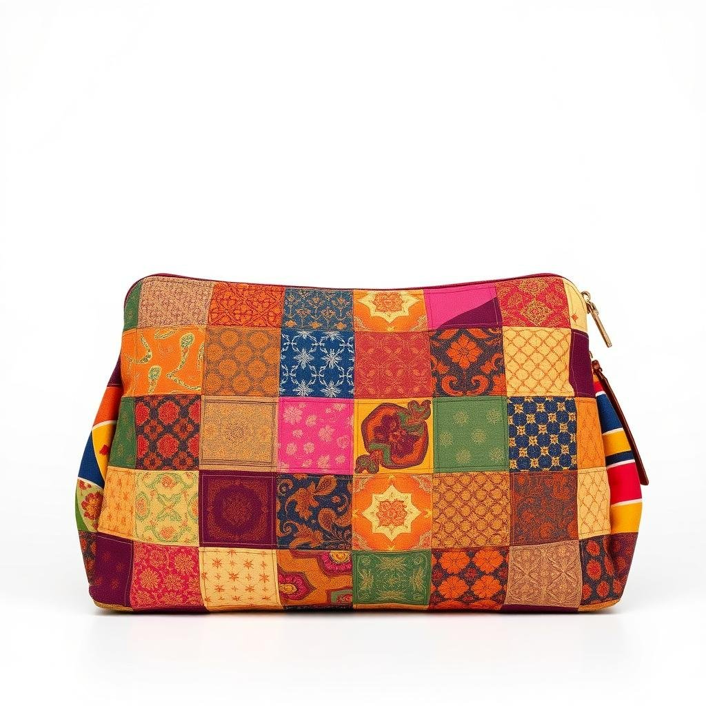 Tas Kain Perca Warna-Warni dari Potongan Kain Katun